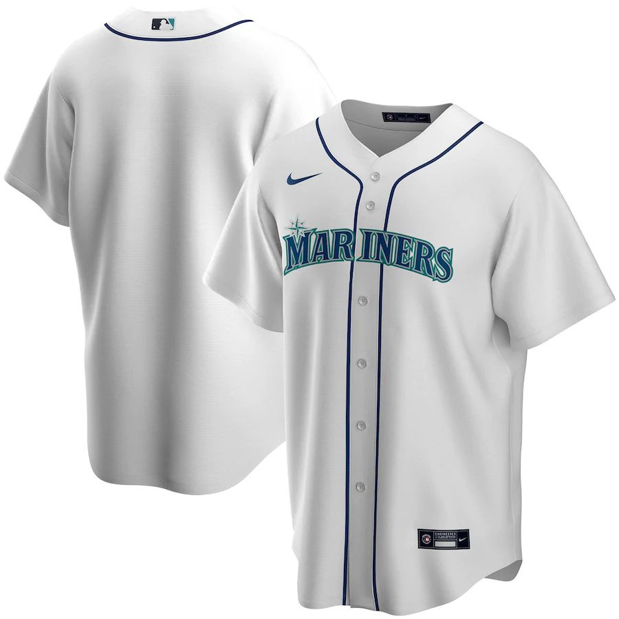 Mens Seattle Mariners Nike White Home Replica Team MLB Jerseys